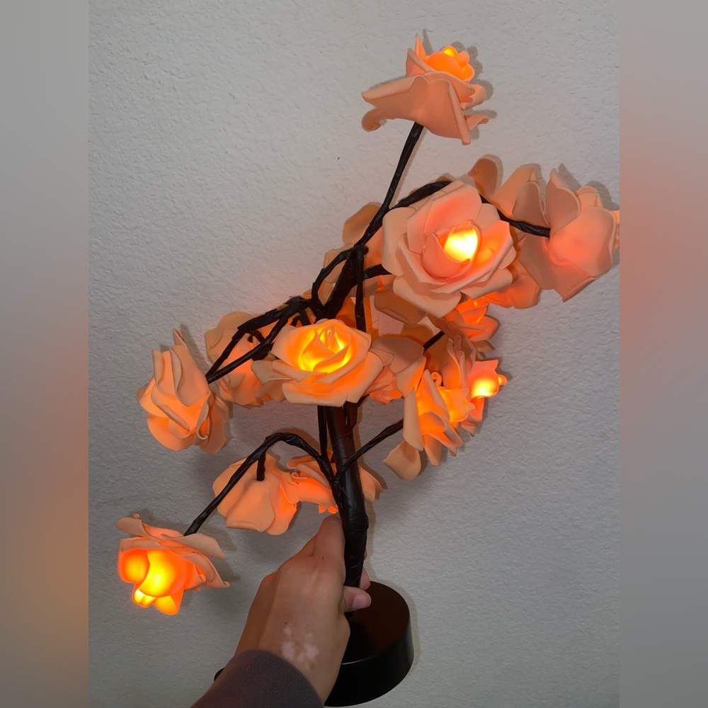 Coral light up tree
